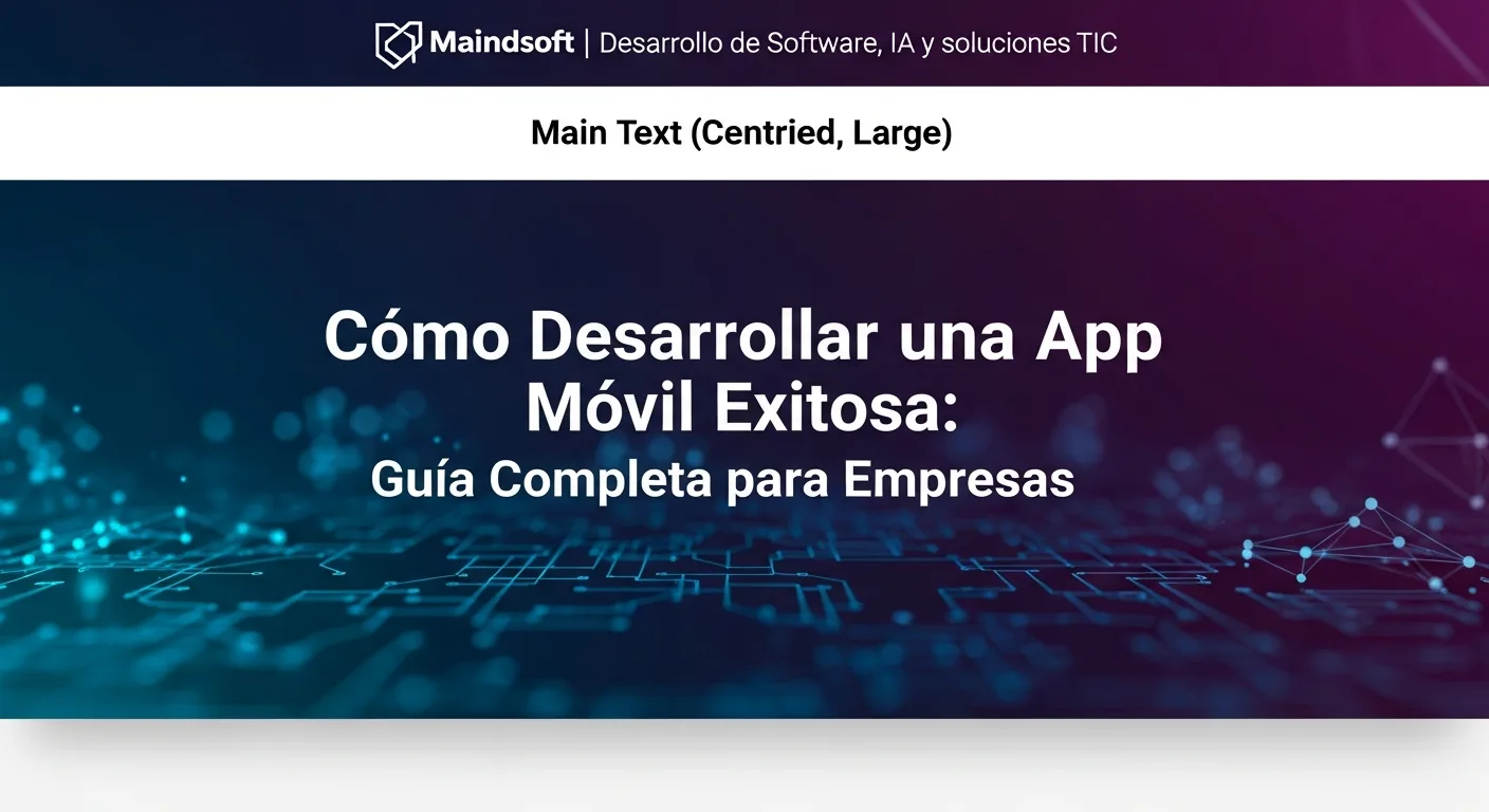 Cómo Desarrollar una App Móvil Exitosa: Guía Completa para Empresas
